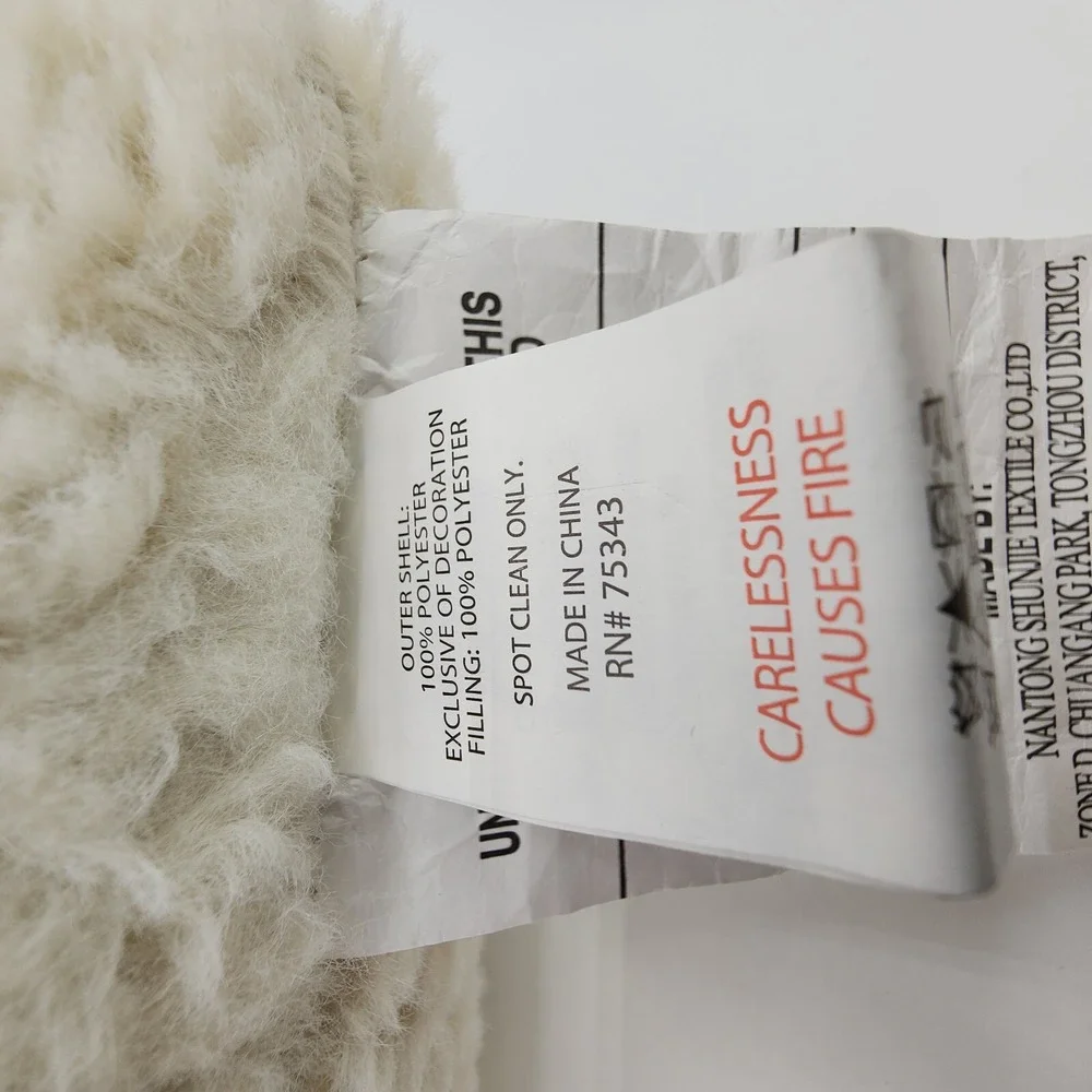 Novogratz Halloween‎ Ghost Sherpa Plush Pillow 16